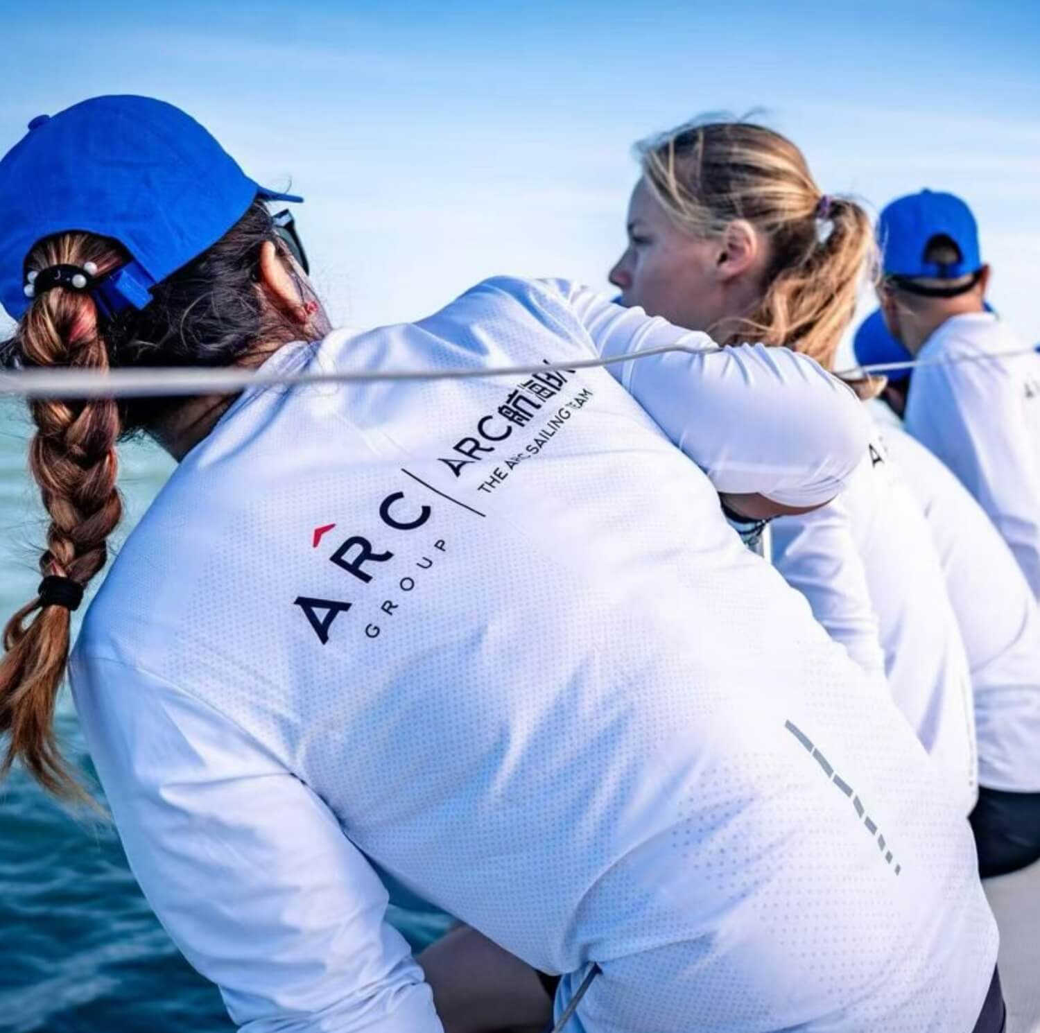 Crew from the ARC Group-sponsored China Cup yacht